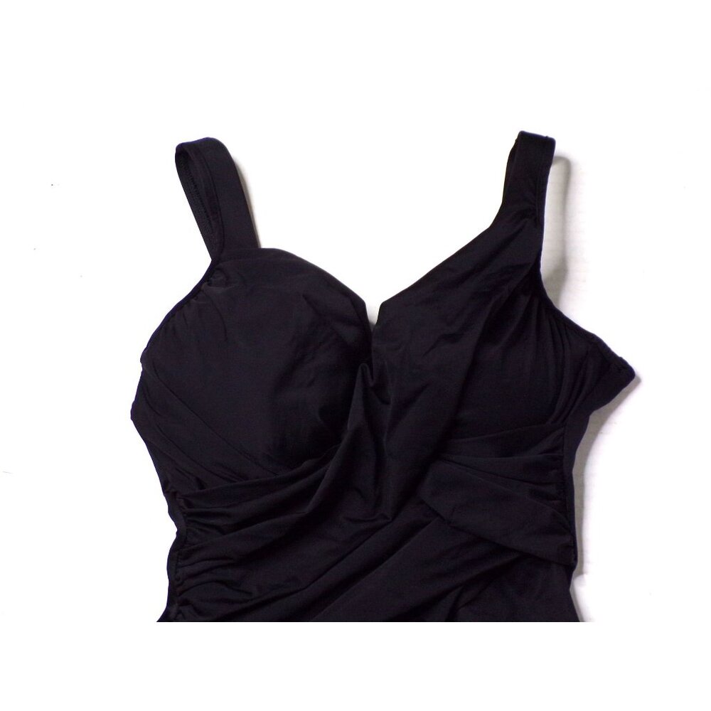 🆕 MIRACLESUIT Rock Solid Revele Slimming One Piece Swimsuit 14 Black - Picture 6 of 13